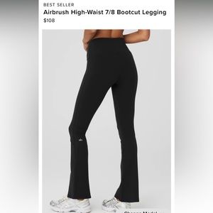 ALO AIRBRUSH HIGH-WAIST 7/8 BOOTCUT LEGGING